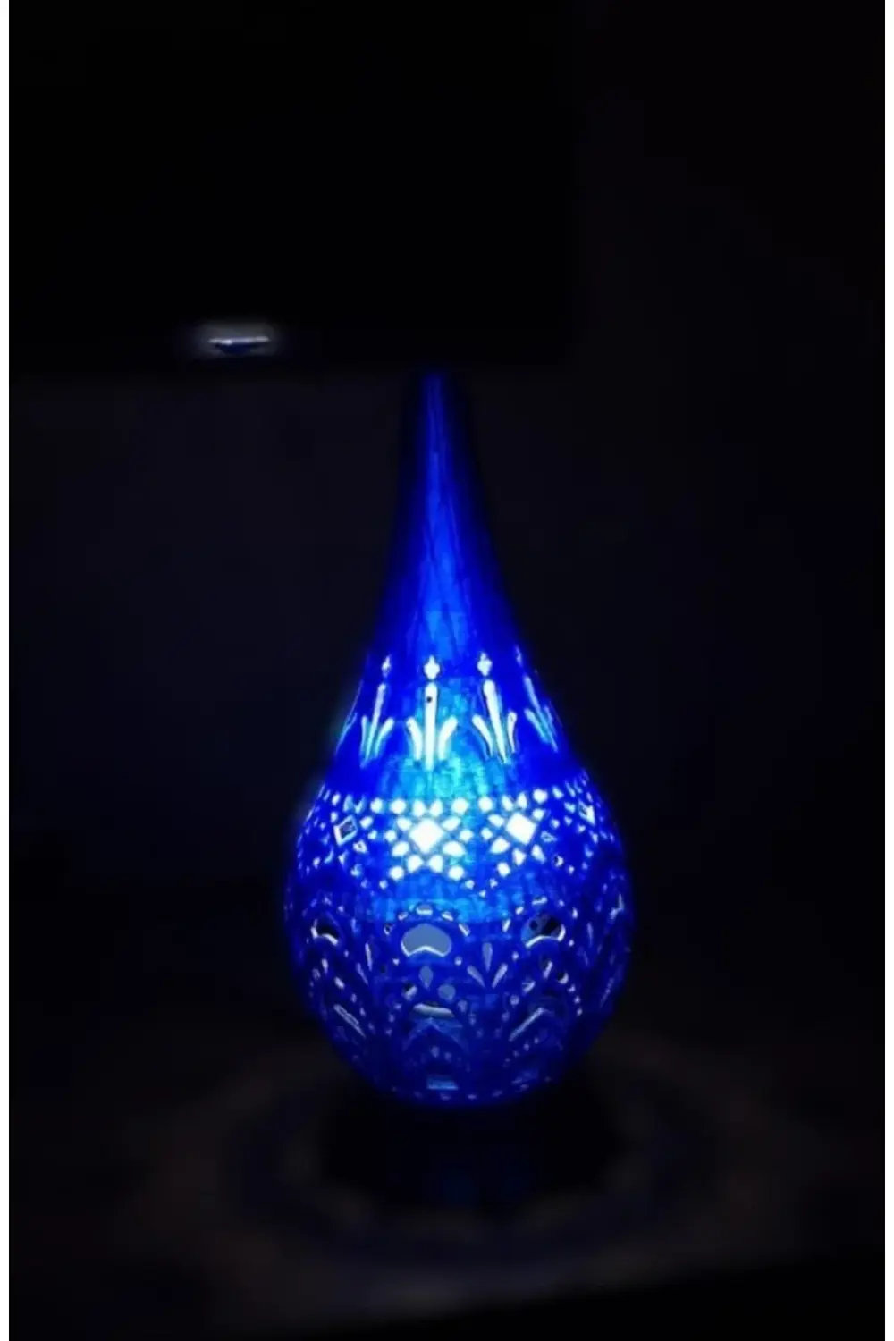 Hint motifli, kandil şeklinde gece lambası