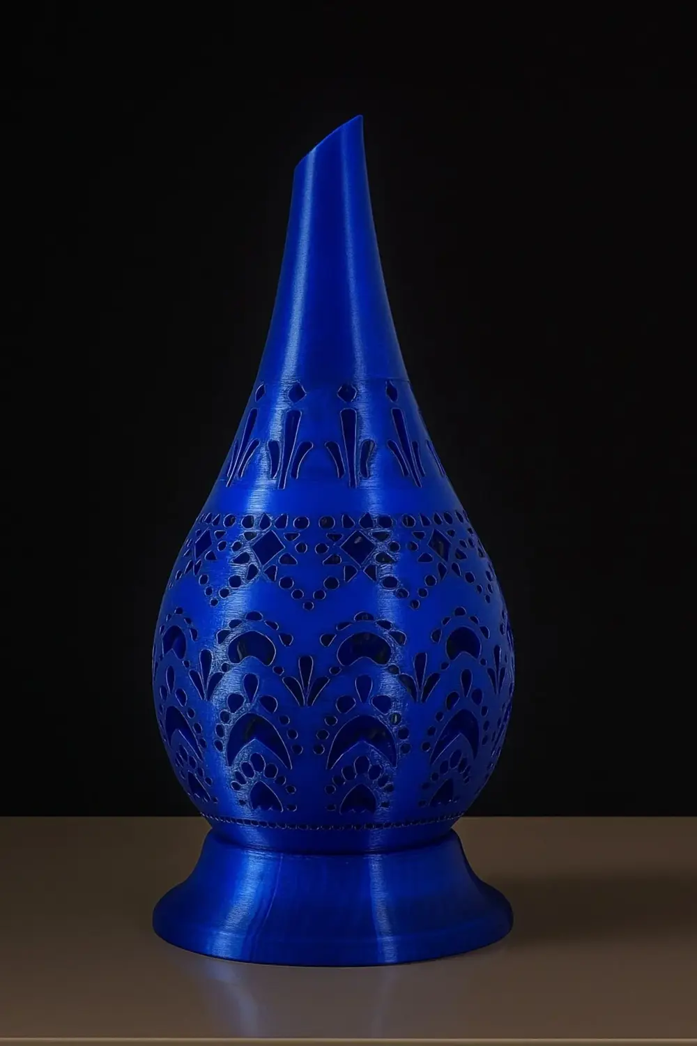 Hint motifli, kandil şeklinde gece lambası