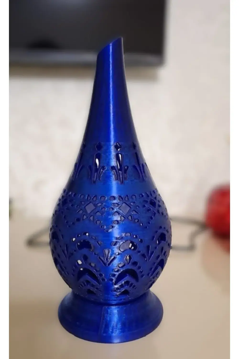 Hint motifli, kandil şeklinde gece lambası