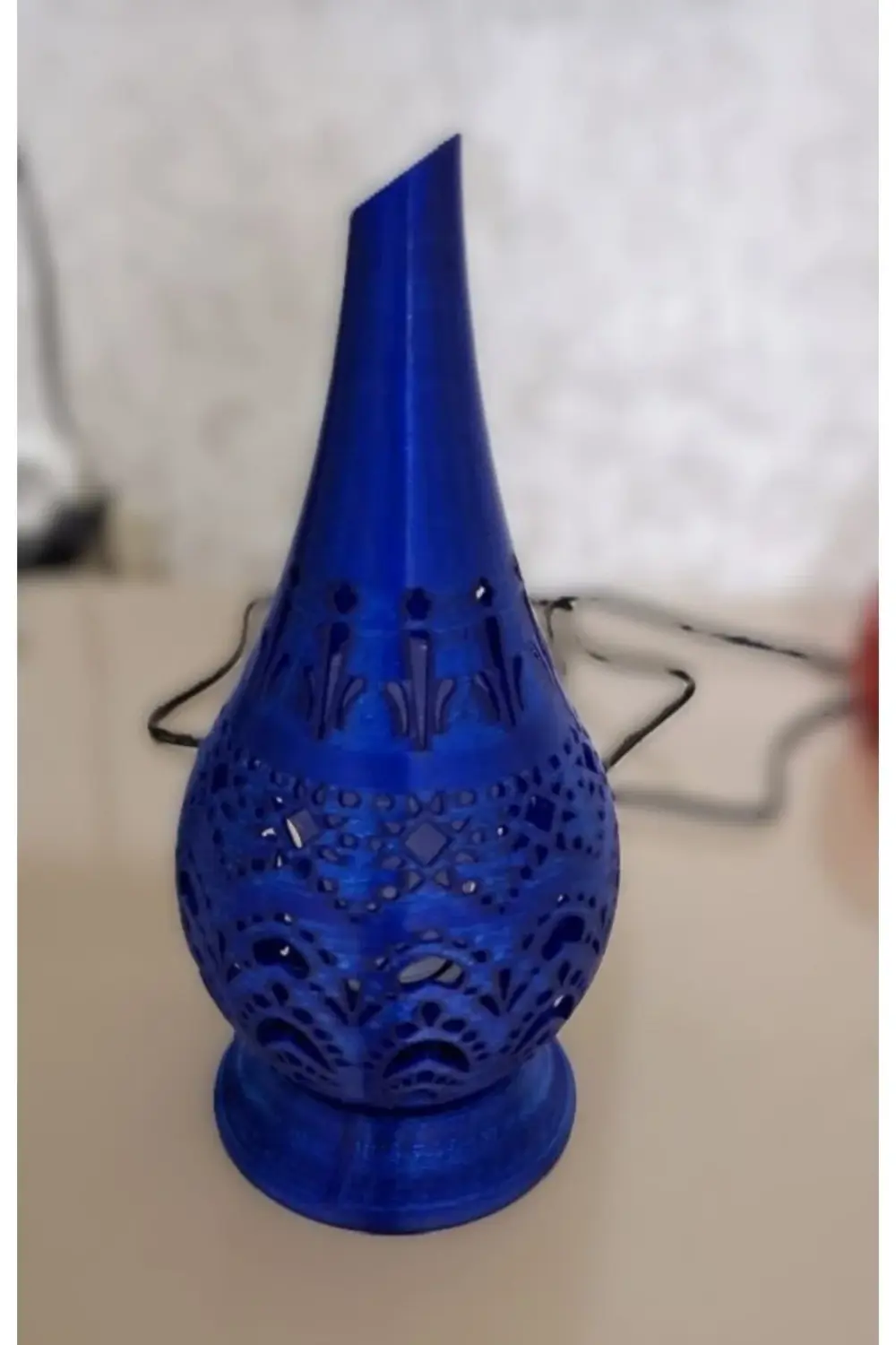 Hint motifli, kandil şeklinde gece lambası