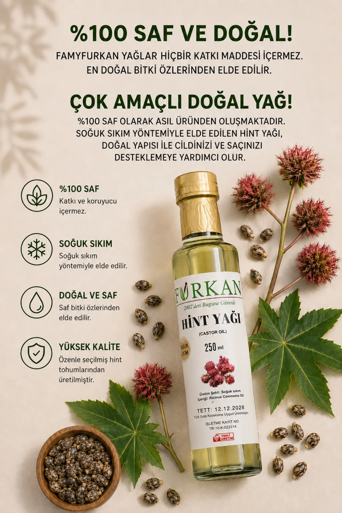 Hint Yağı 250ml