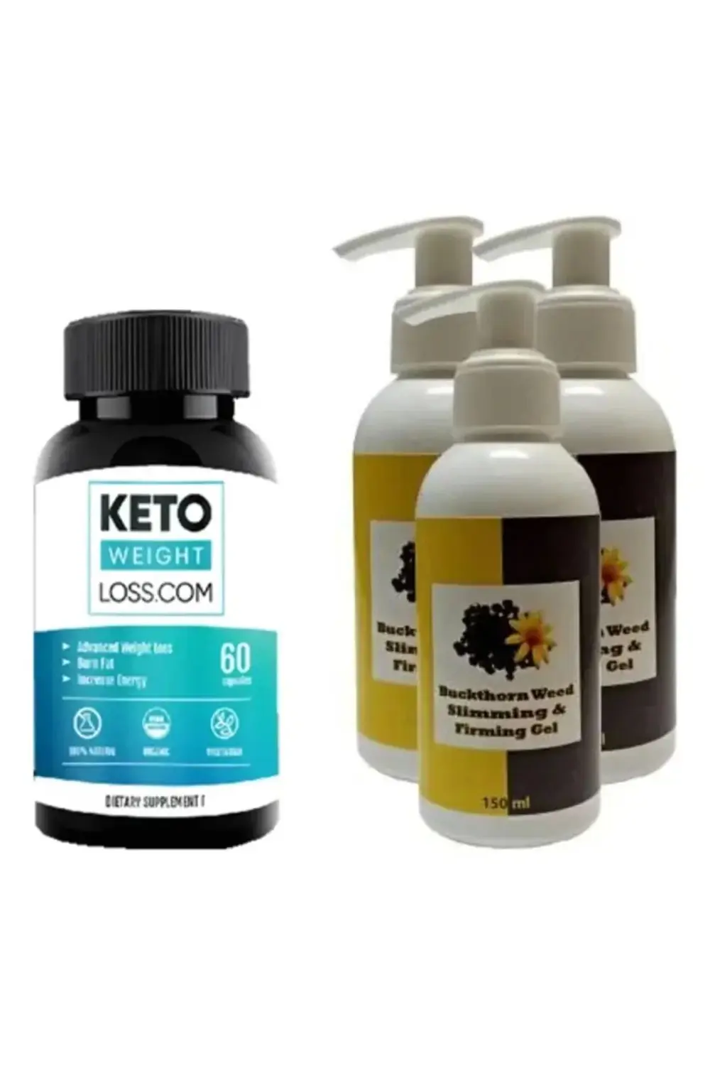 Hintohu Buckthorn Weed Slimming Gel 150 ml + Çehre Tohumu Vücut S