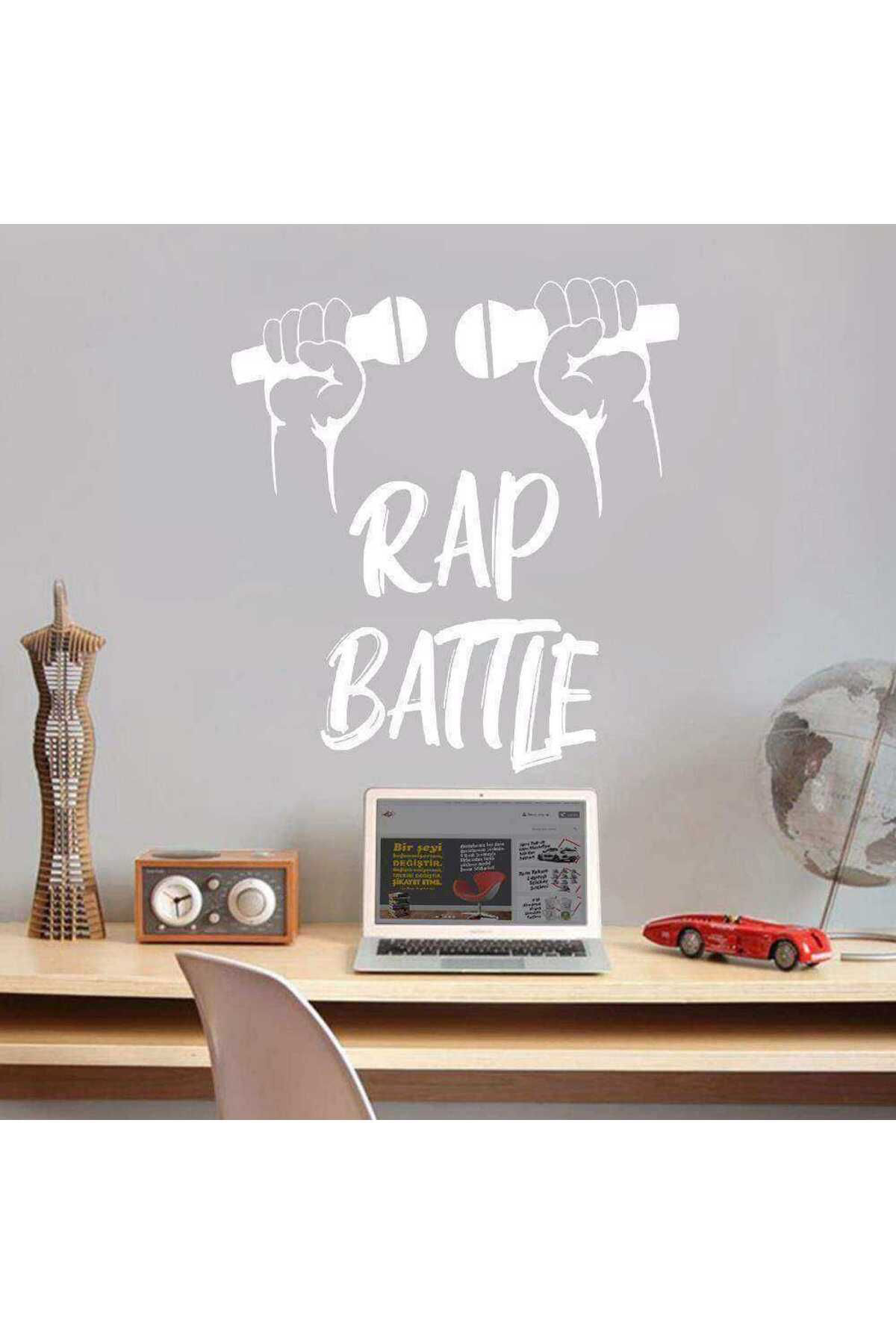 Cnpromosyon Hip Hop - Rap Battle - Müzik Dekoratif Genç Odasi Duvar Sticker,
