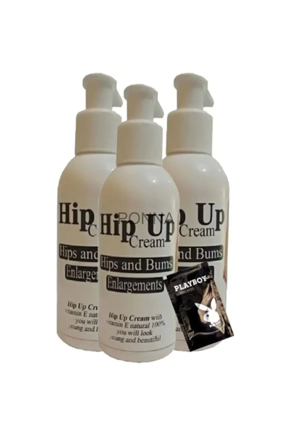 Hip Up 120 ml 3lü Birden Kremi + 1 Hediye Jel