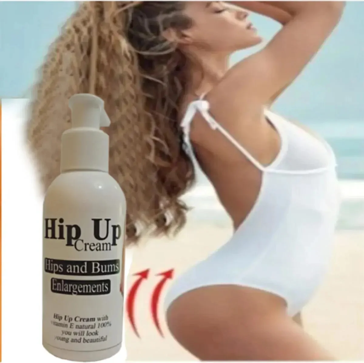Hip Up Kalça Bakım Kremi 120 ml - 3'lü Set ile Kalça Şekillendirici Bakım