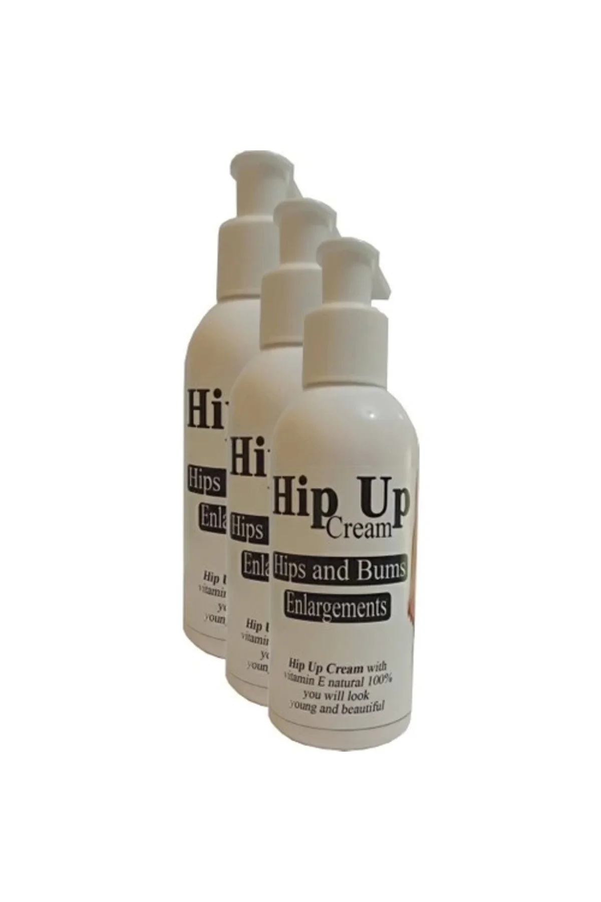 Hip Up Kalça Kaldırma Kremi - Kalça Büyütme ve Şekillendirme Kremi 120 ml 3 Adet
