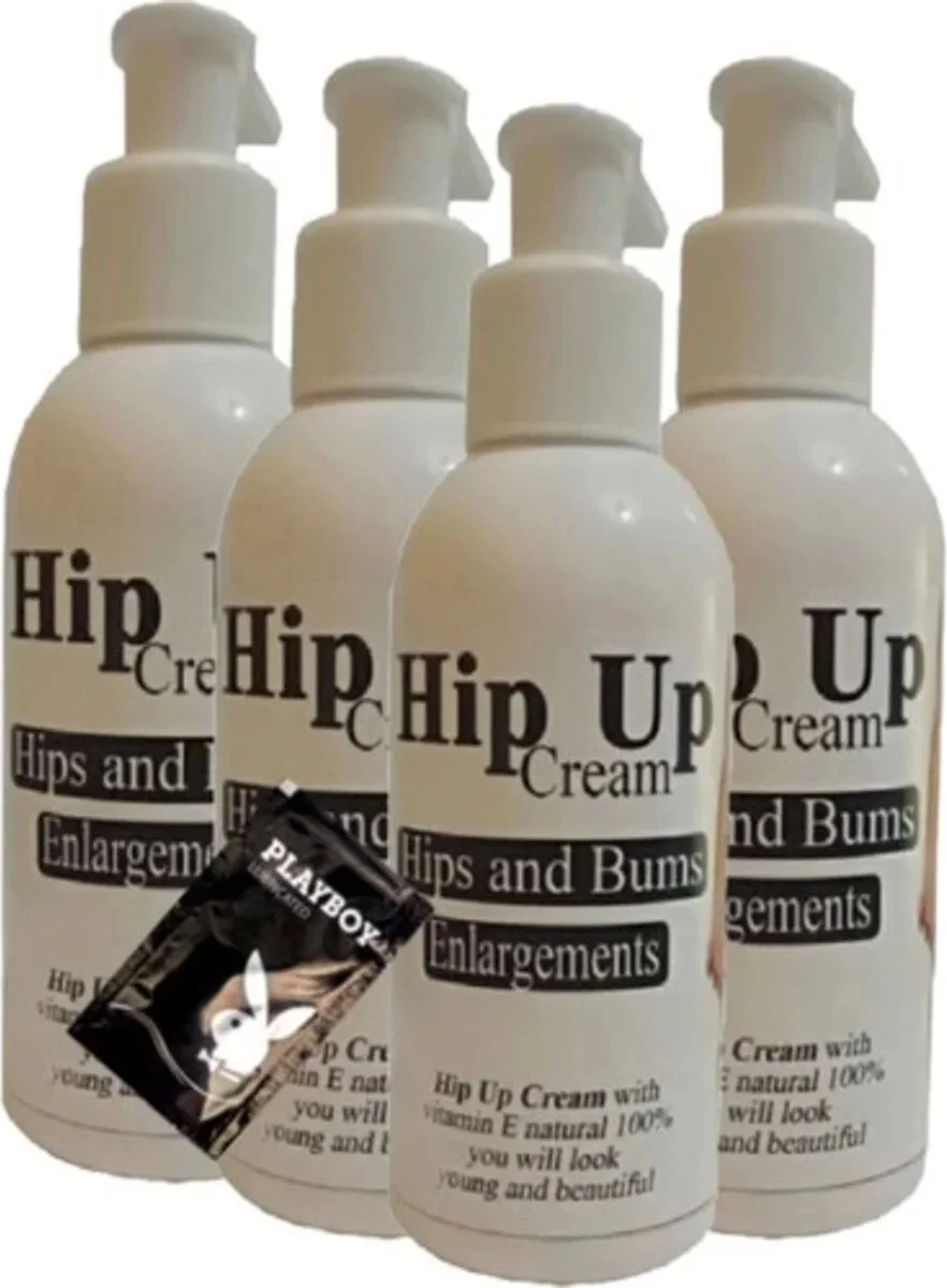 Hip Up Kalça Kremi 120 ml x 4 Adet + Jel - Kalça Formlandırıcı Bakım Seti