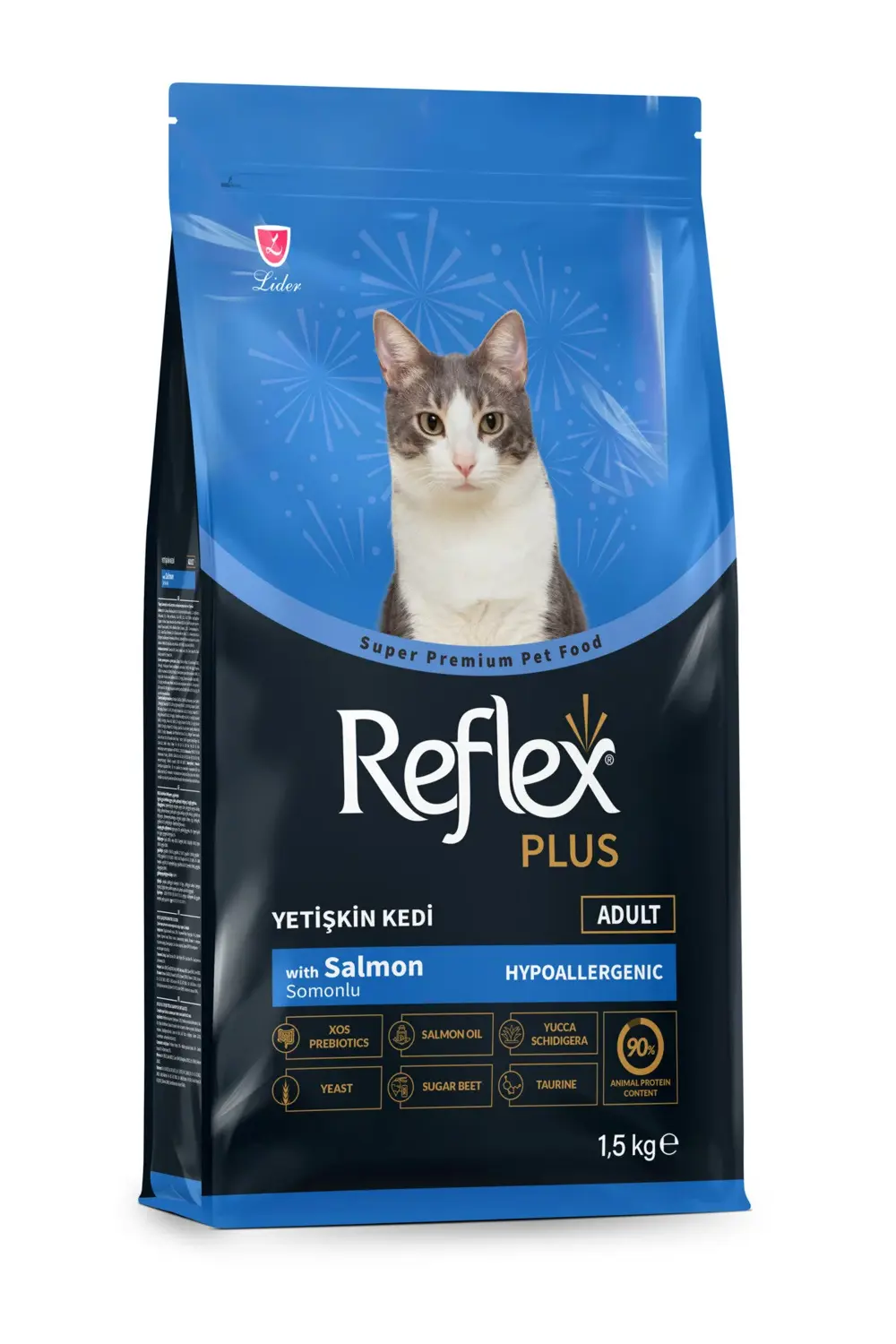 Reflex Plus Hipoalerjenik Somonlu Yetişkin Kedi Maması 1,5 Kg