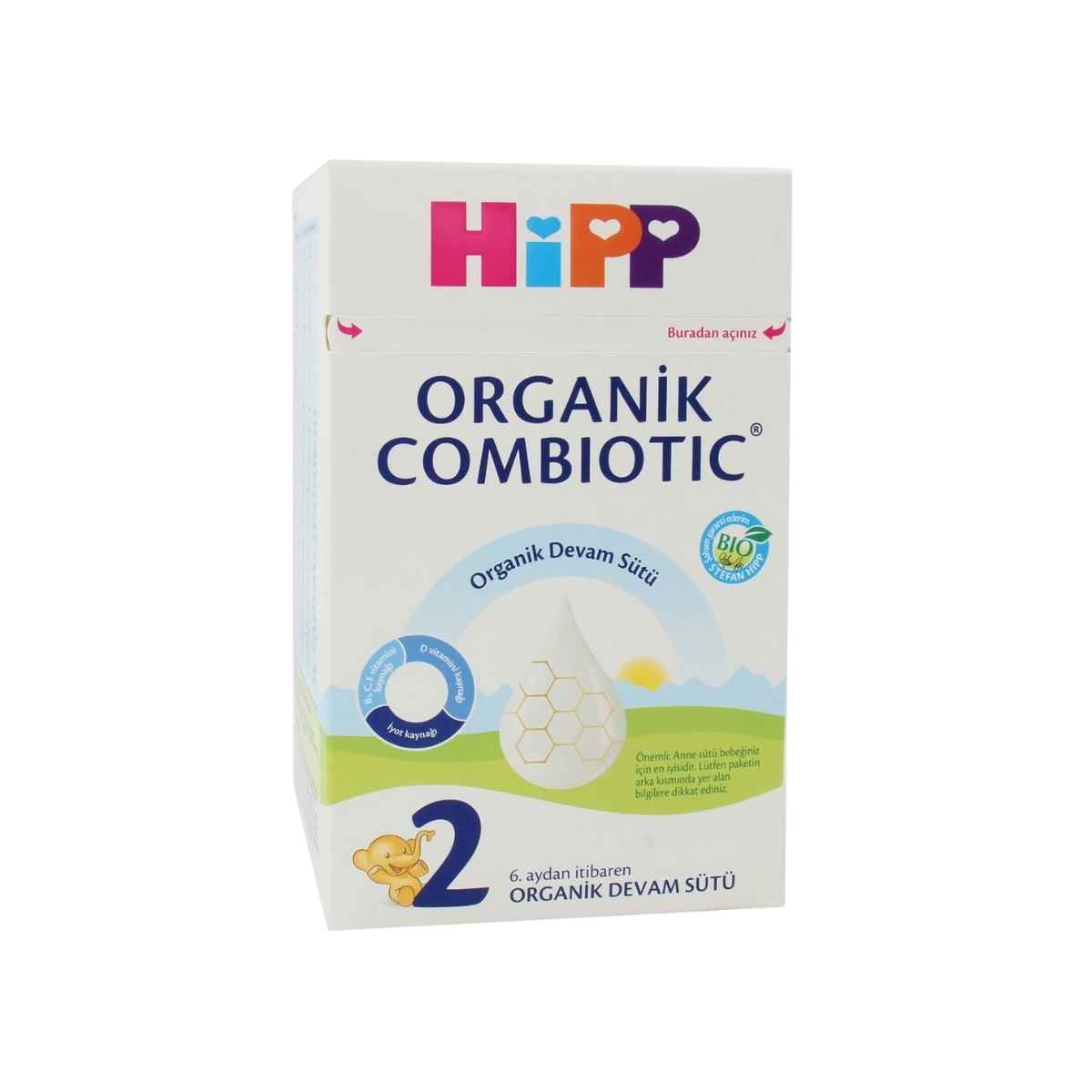 Hipp  2 Organik Combiotic Devam Sütü 800 Gr