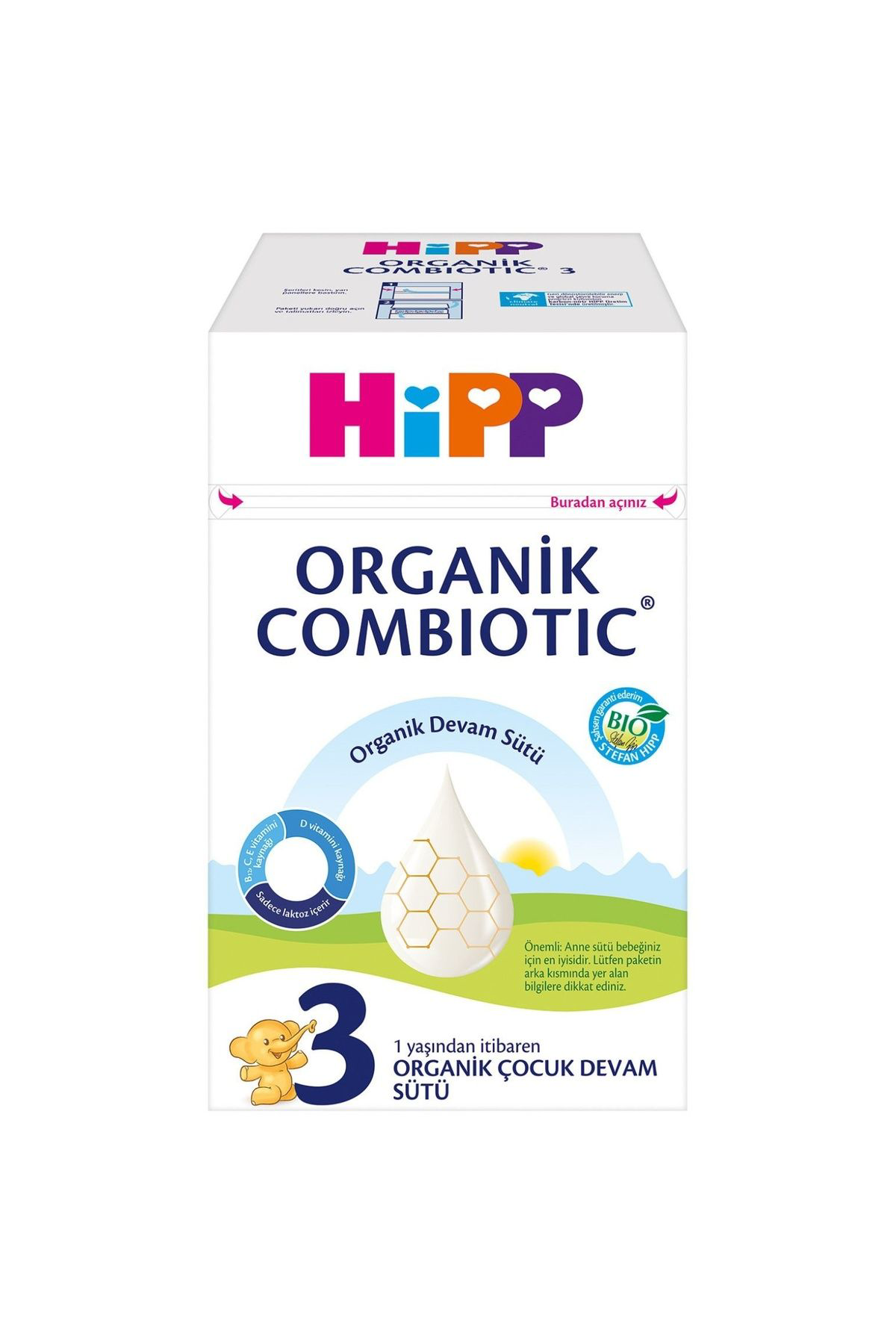 Genel Markalar Hipp 3 Organik Combiotic Bebek Sütü 800Gr