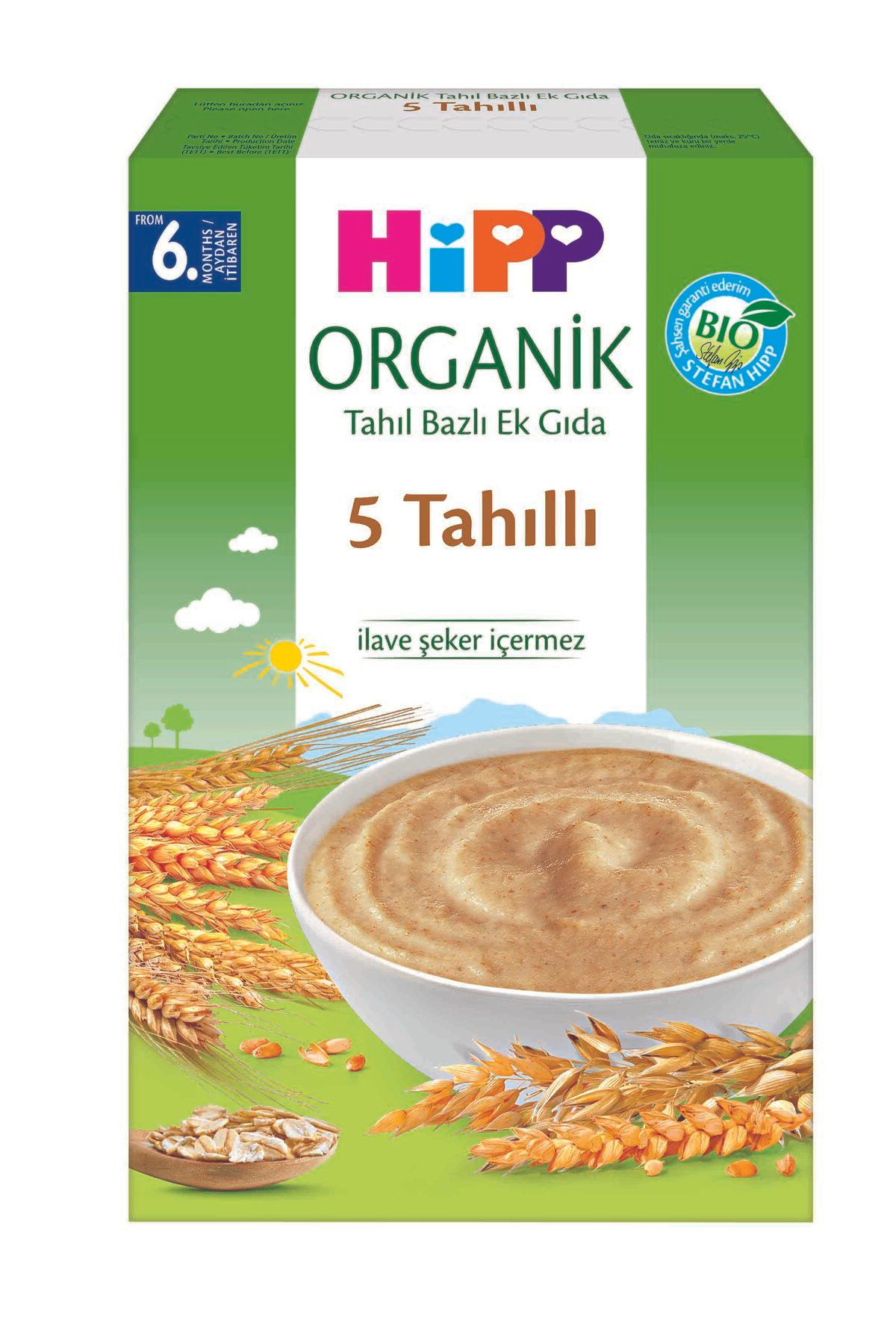 Hipp  Organik 5 Tahıllı Tahıl Bazlı Kaşık Maması 200 Gr