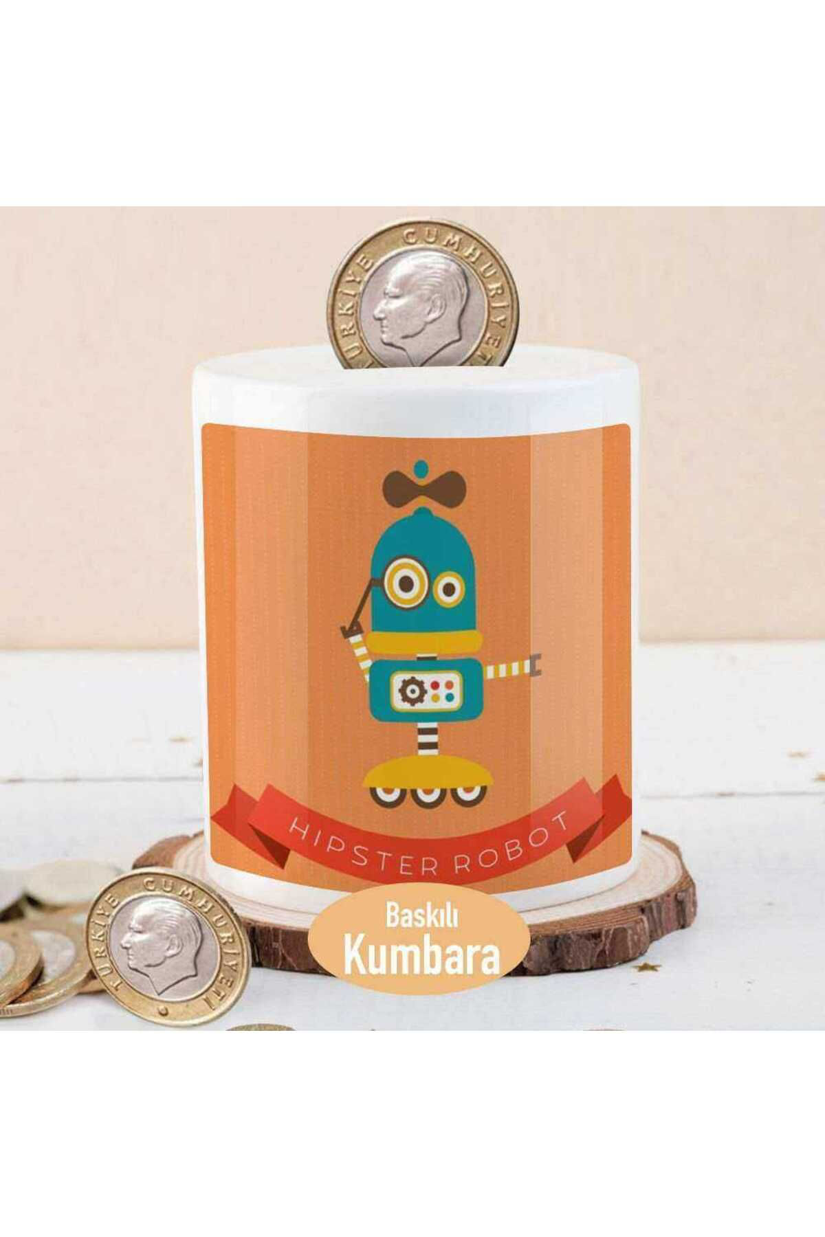Cnpromosyon Hipster Sevimli Robot Para Birikim Kumbarasi-2147491827