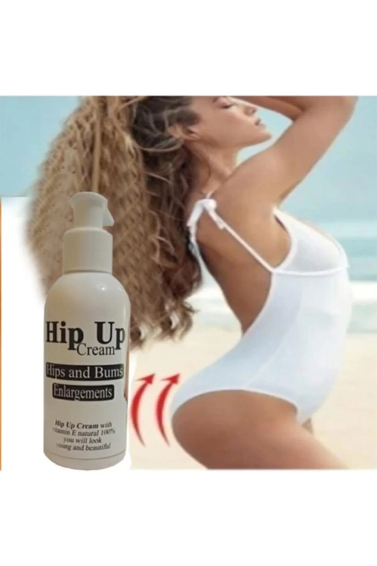Hipup Kalça Kaldırma & Popo Büyütme Kremi 120 ml – Etkili Vücut Kremi