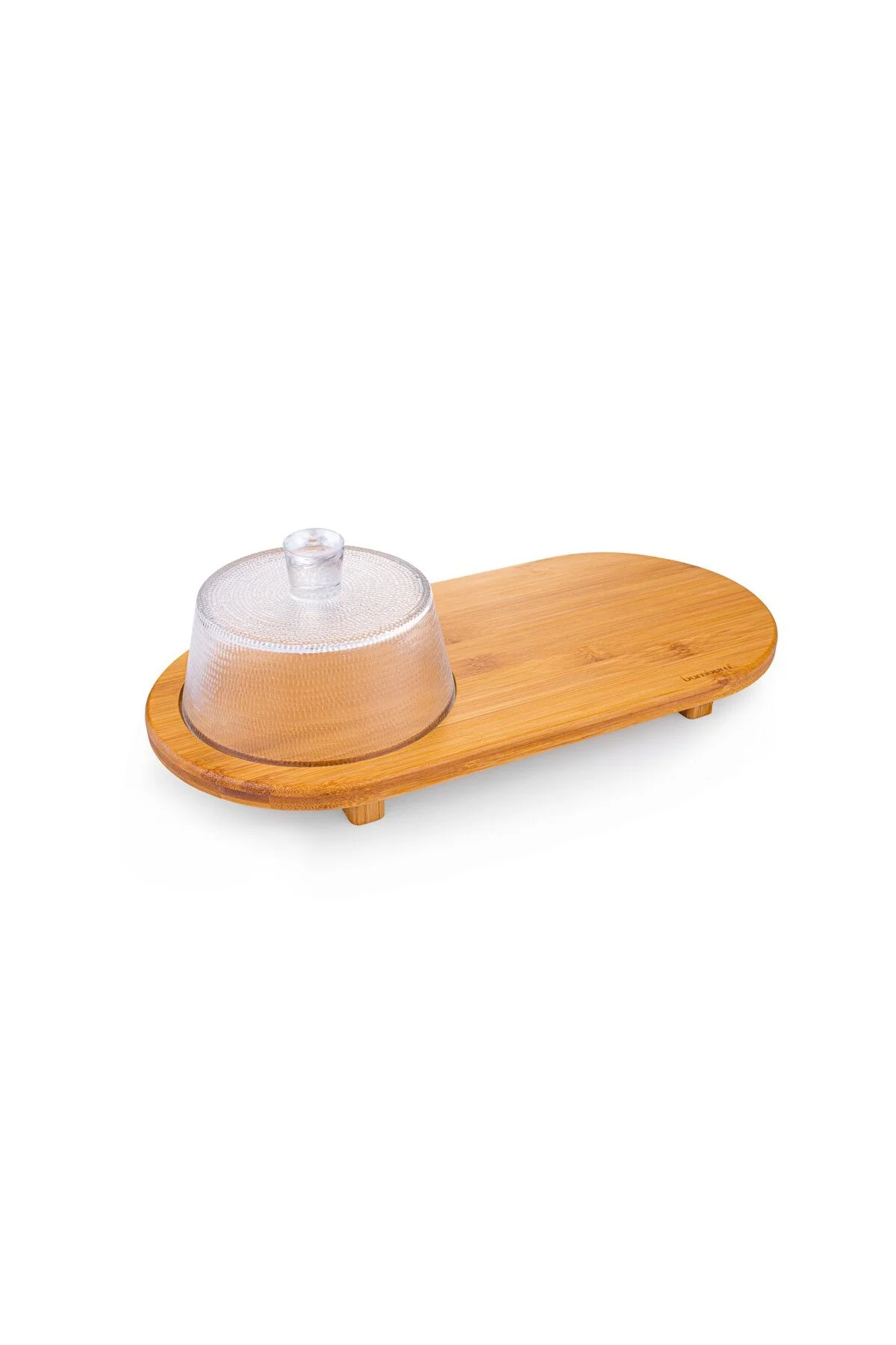 Hira - Cam Kapaklı Peynir Seti Oval