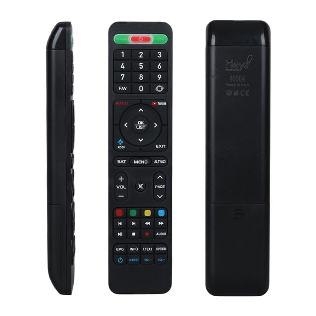Hiremco Turbo 4K Netflix Youtube Tuşlu HD Uydu Kumandası (4741)