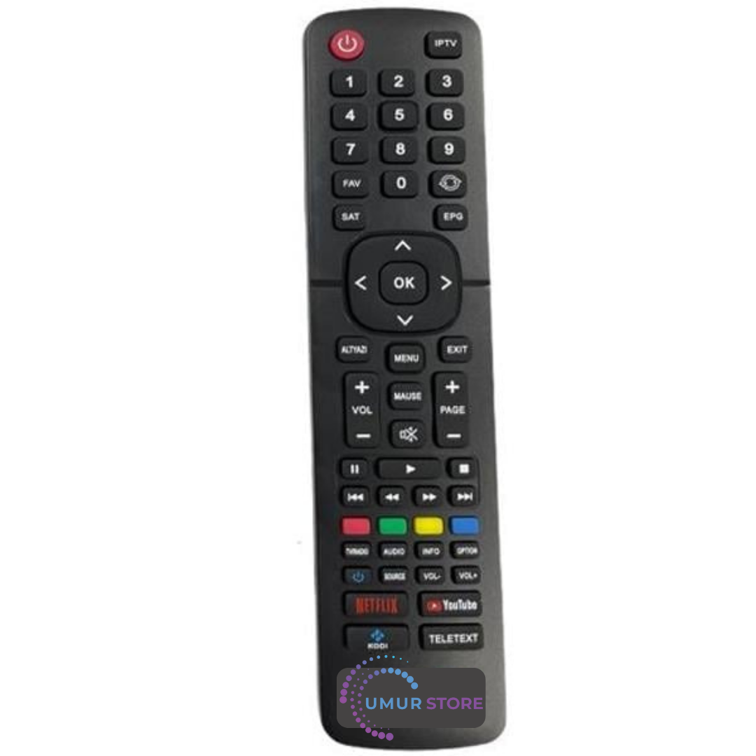 Hiremco Turbo 4K S10 Youtube-Netflix Tuşlu Hd Uydu Kumandası