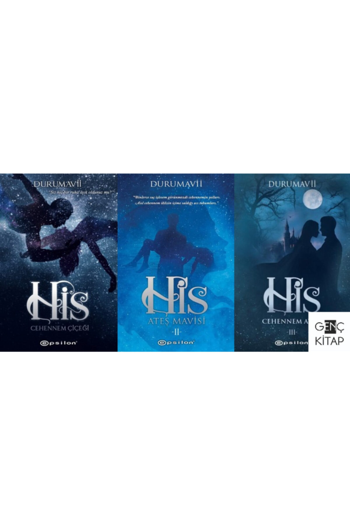 Epsilon Yayınevi His 3 Kitap Set Cehennem Çiçeği Ateş Mavisi Durumavii His 1 His 2