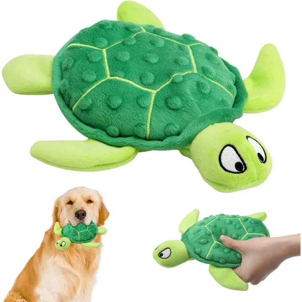 Hışırtılı Peluş Kaplumbağa Kedi Oyuncağı 25x20 cm
