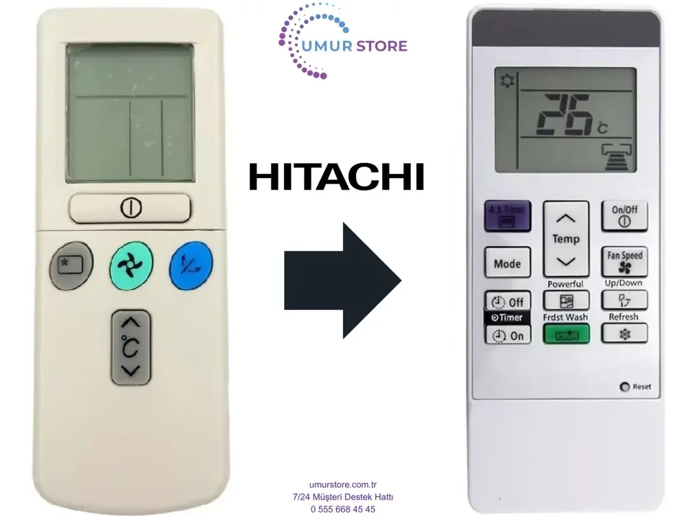 Hitachi RAR-2P2 Uyumlu Klima Kumandası