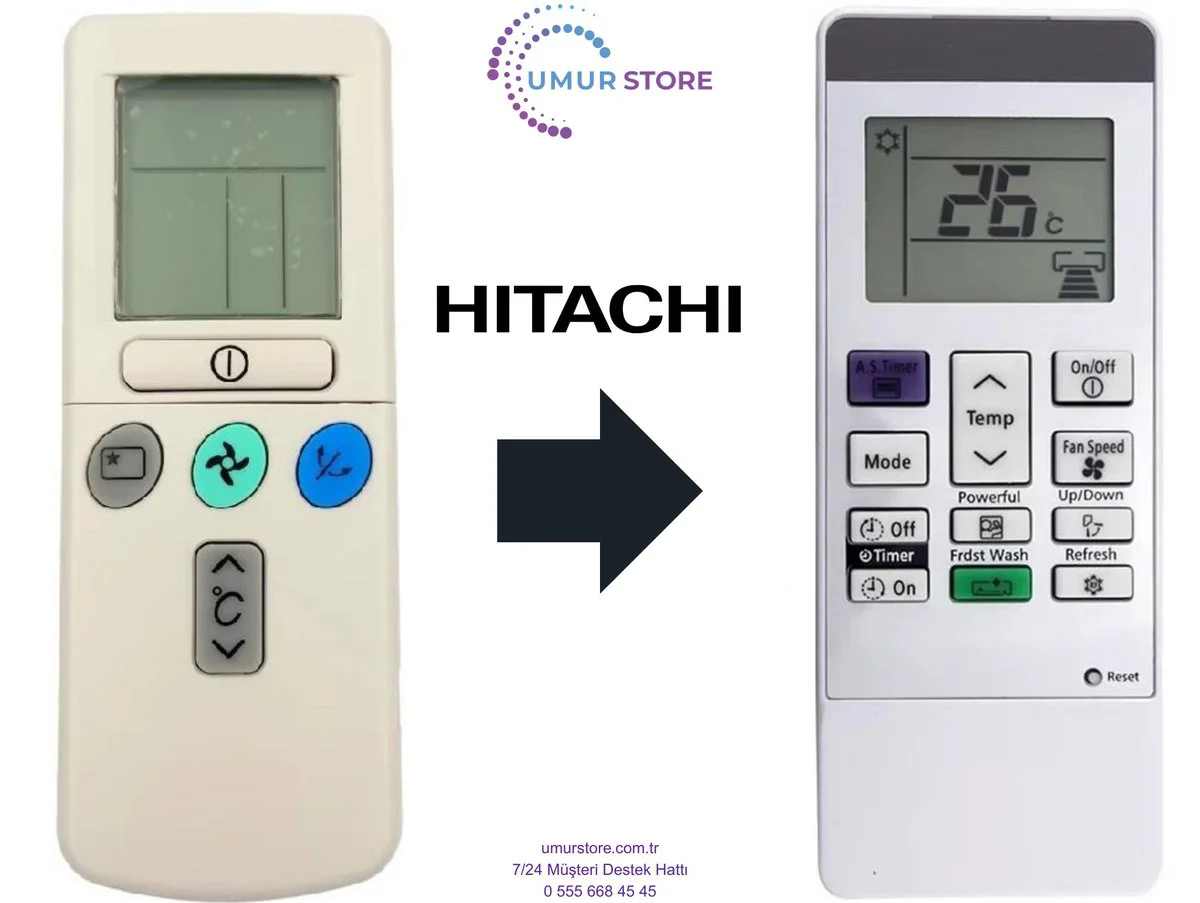 Hitachi RAR-3U1 Uyumlu Klima Kumandası Hitachi RAR-3U1 Uyumlu Klima Kumandası