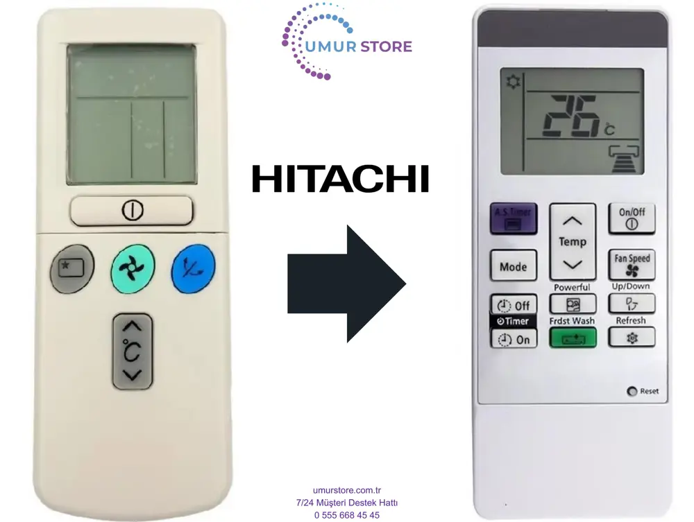 Hitachi RAR-3U3 Uyumlu Klima Kumandası Hitachi RAR-3U3 Uyumlu Klima Kumandası