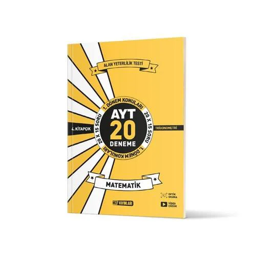Hız AYT Matematik Deneme 4.Kitap 20 Li İlk Dönem Hız AYT Matematik Deneme 4.Kitap 20 Li İlk Dönem