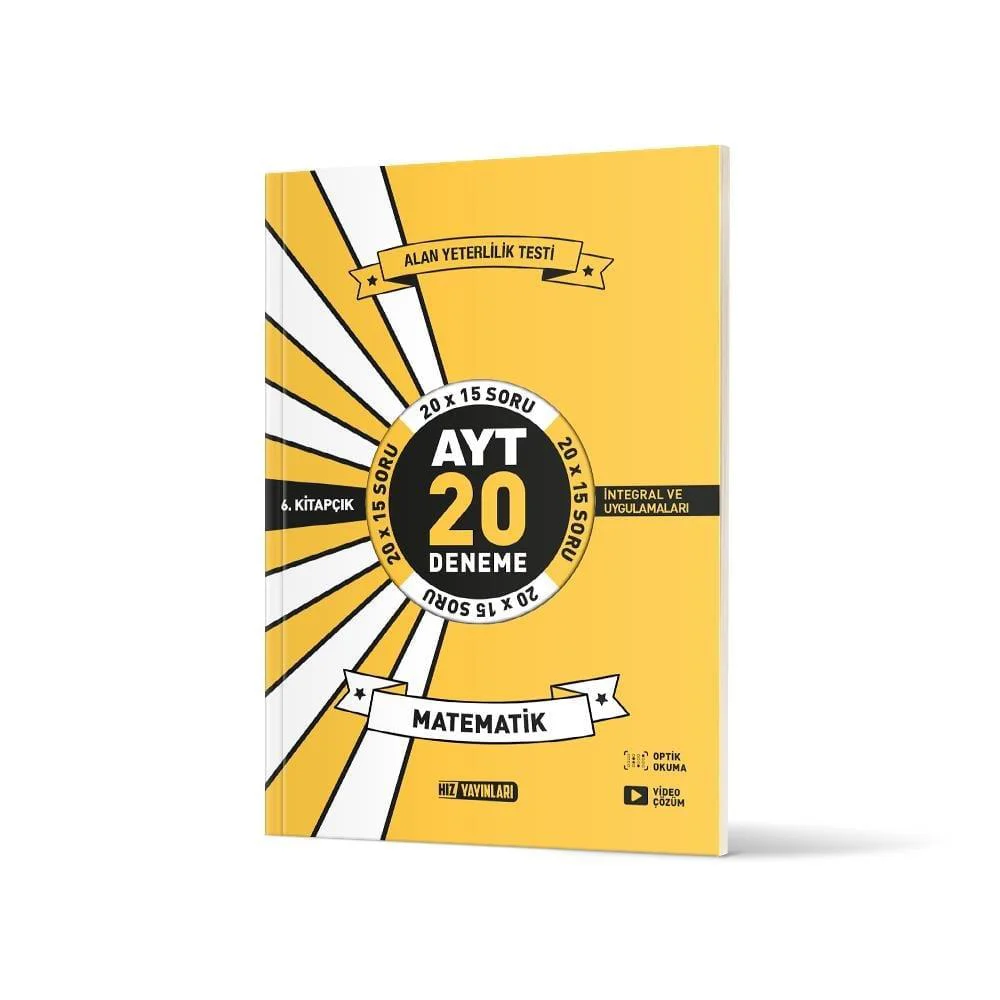 Hız AYT Matematik Deneme 6.Kitap 20 Li İkinci Dönem Hız AYT Matematik Deneme 6.Kitap 20 Li İkinci Dönem