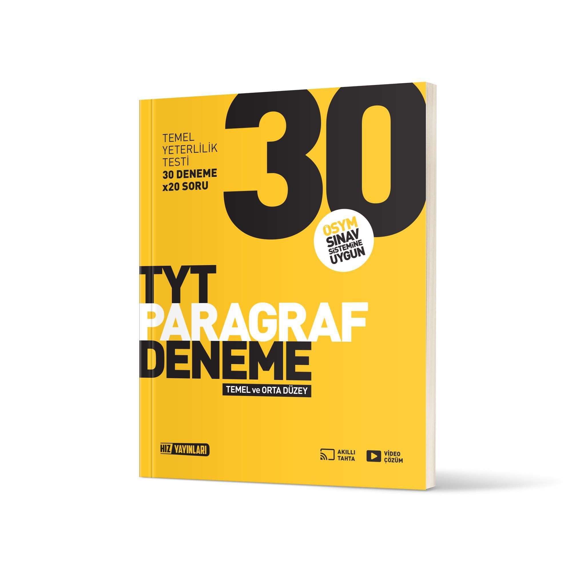 Hız TYT Paragraf Deneme Temel Ve Orta Düzey 