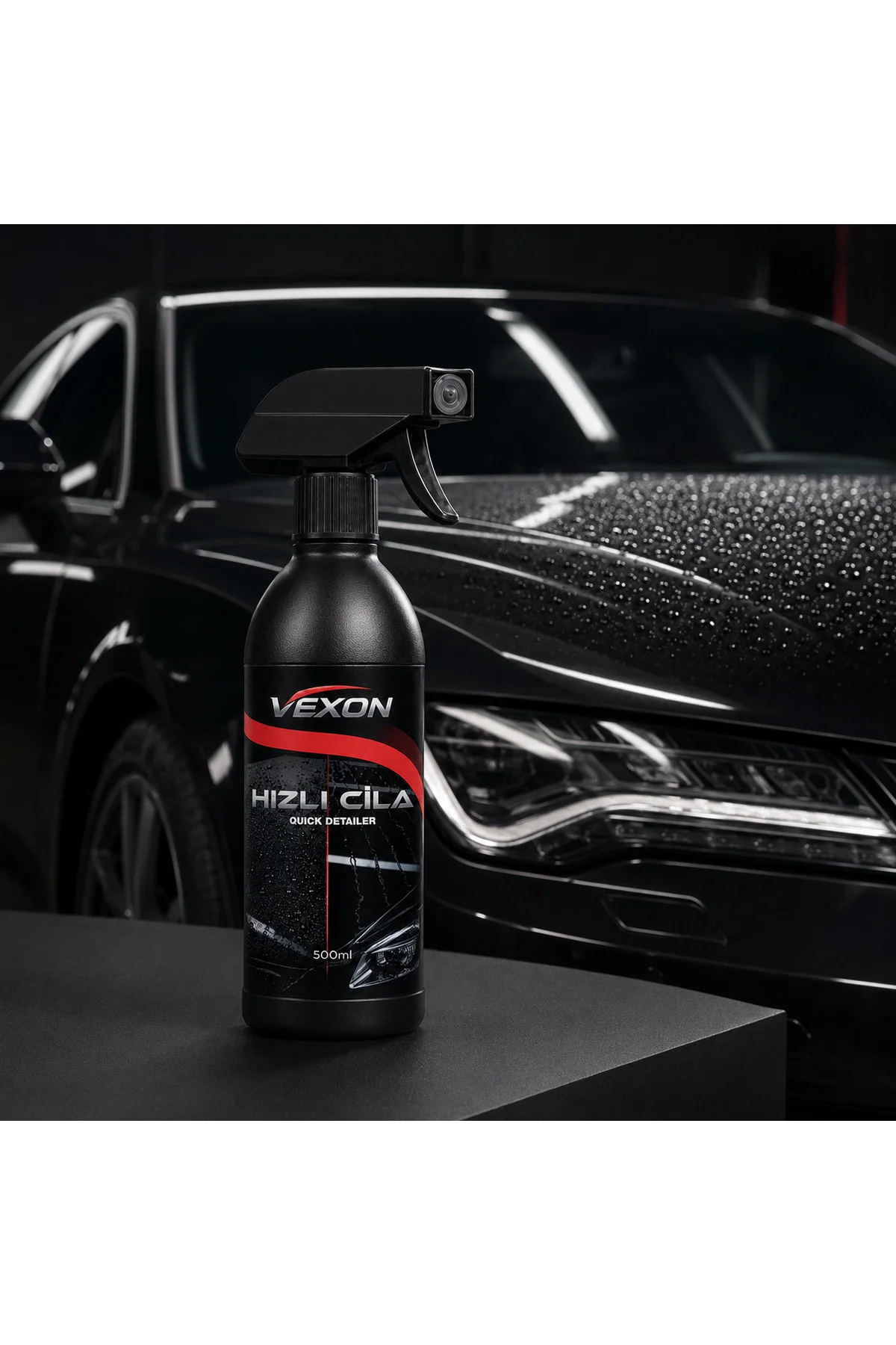 Hızlı Cila 500 ml, Araç Boyası İçin Parlaklık Sağlayan Hidrofobik Su İtici Sprey Cila