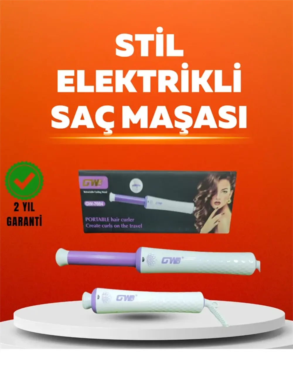 Hızlı Isınan, Kompakt ve Güvenli – Tüm Saç Tiplerine Uygun Kıvırm