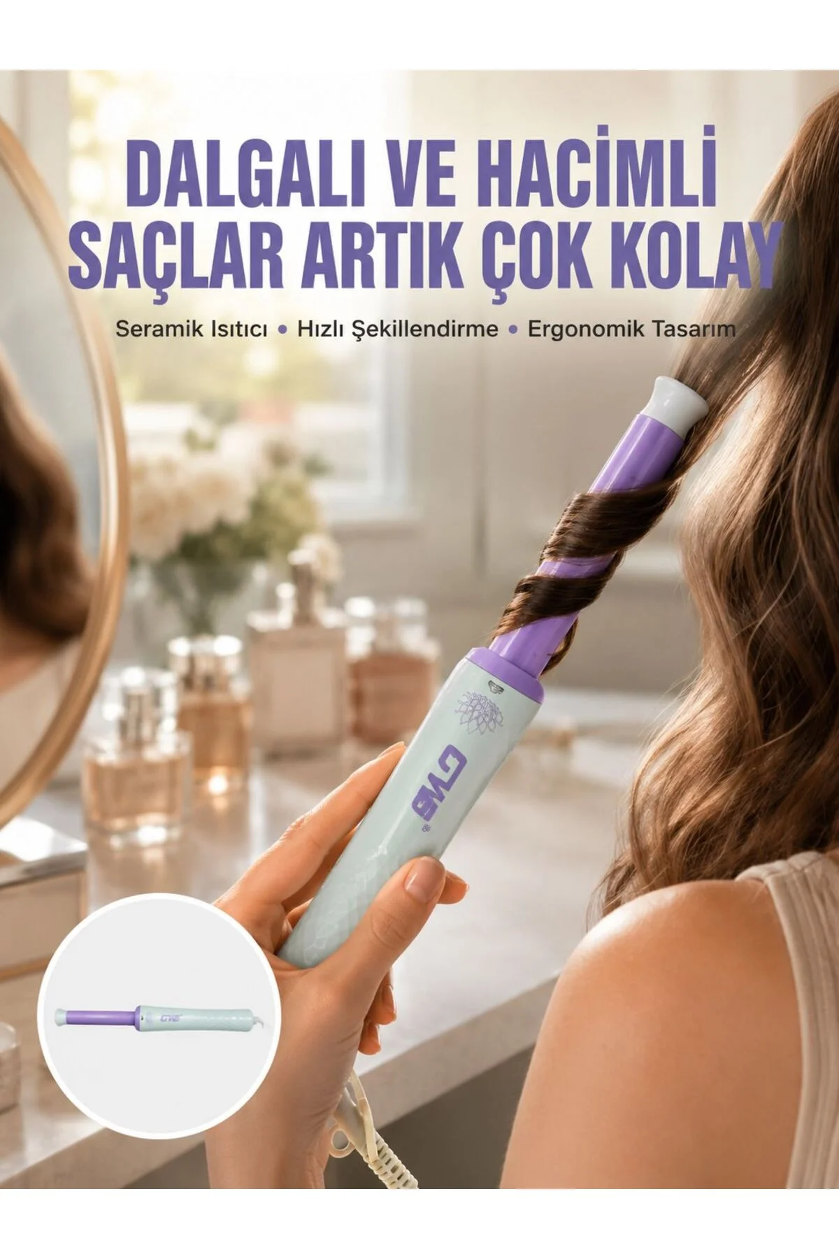 Hızlı Isınan, Kompakt Ve Güvenli – Tüm Saç Tiplerine Uygun Kıvırma Cihazı Yeni Nesil Hızlı Isınan, Kompakt Ve Güvenli – Tüm Saç Tiplerine Uygun Kıvırma Cihazı Yeni Nesil