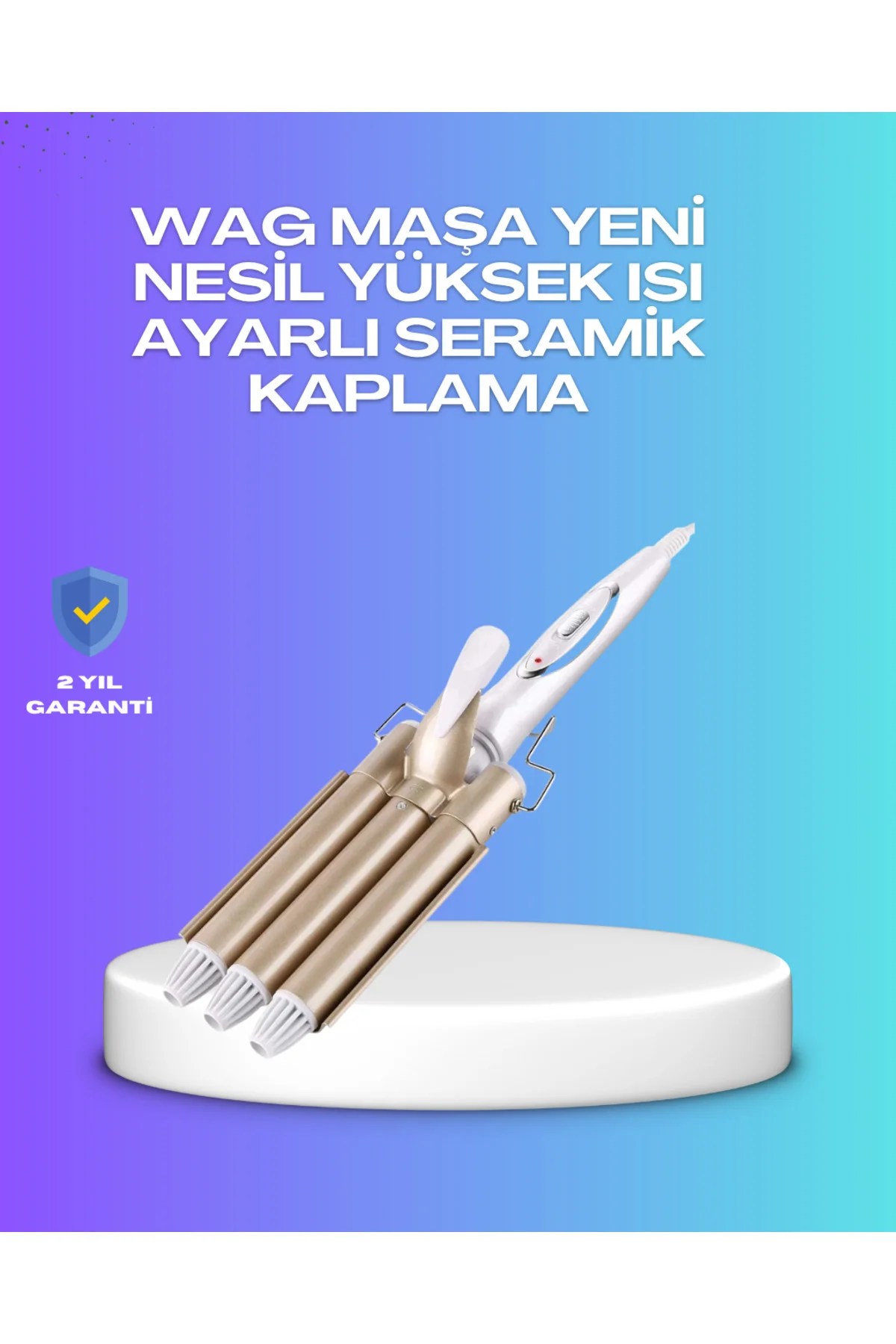 Hızlı Isınan Şarjlı Saç Kıvırıcı Maşa Hızlı Isınan Şarjlı Saç Kıvırıcı Maşa