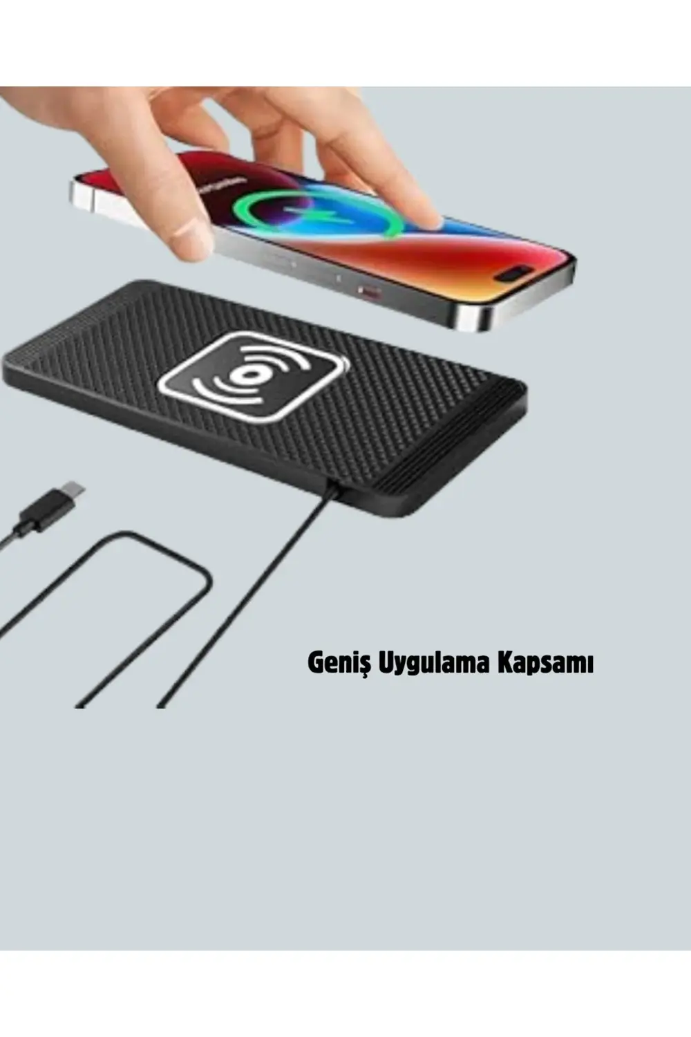 Hızlı Kablosuz Araç Şarj Cihazı – Manyetik Pad Aşırı Isınma Korum