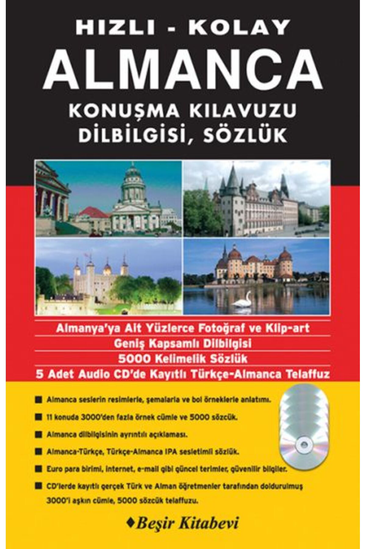 Beşir Kitabevi Hızlı Kolay Almanca Konuşma Kılavuzun Dilbilgisi Sözlük Karekodlu