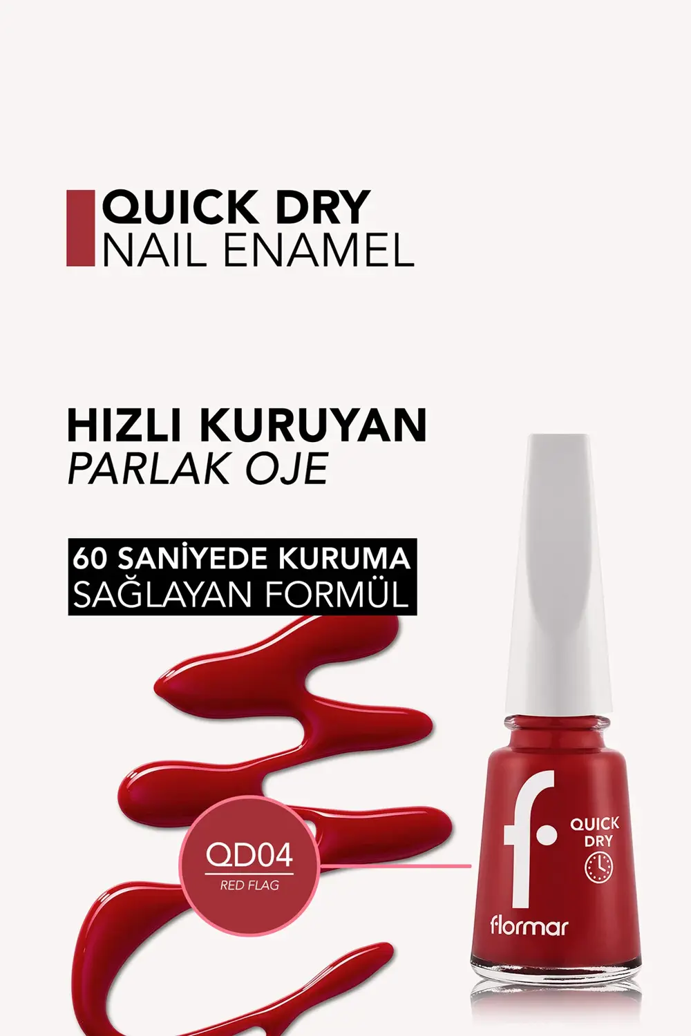 Hızlı Kuruyan İnce Yapılı & Parlak Bitişli Oje 11 ml.