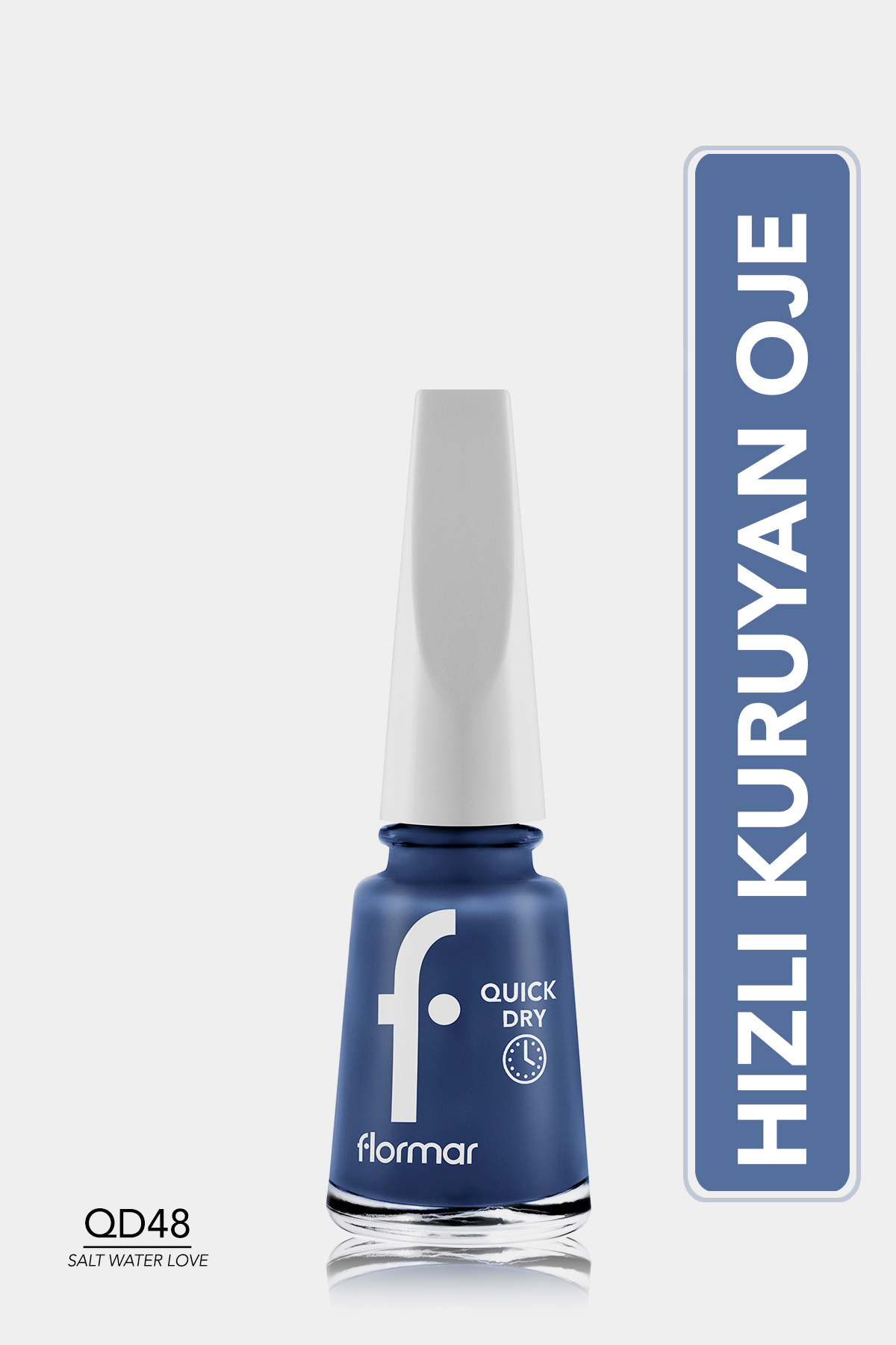 Flormar Hızlı Kuruyan Parlak Oje- Quick Dry Nail E.-  Qd48 Salt Water Lov