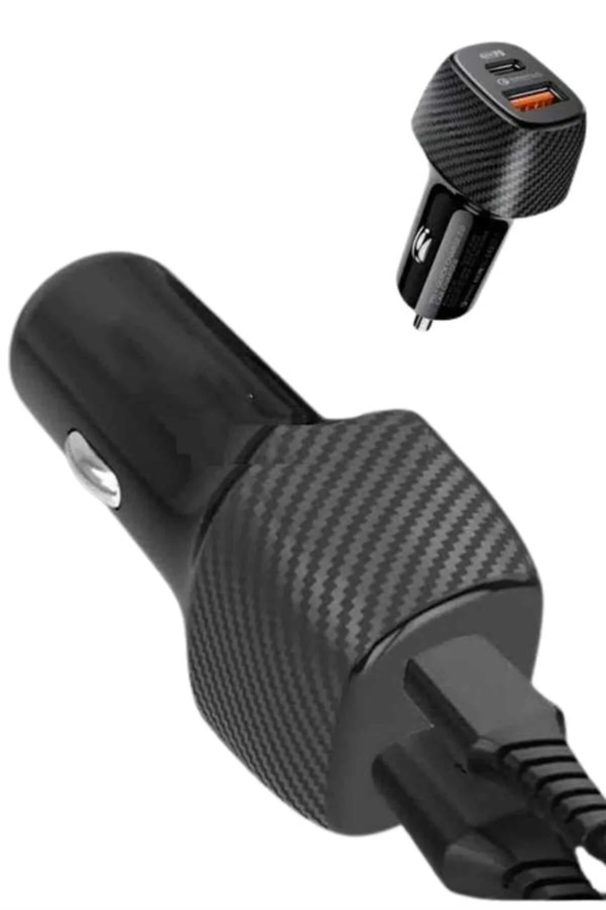 Hızlı Oto Şarj Cihazı 38W Çift Girişli HIzlı Şarj Oto Çakmaklık T