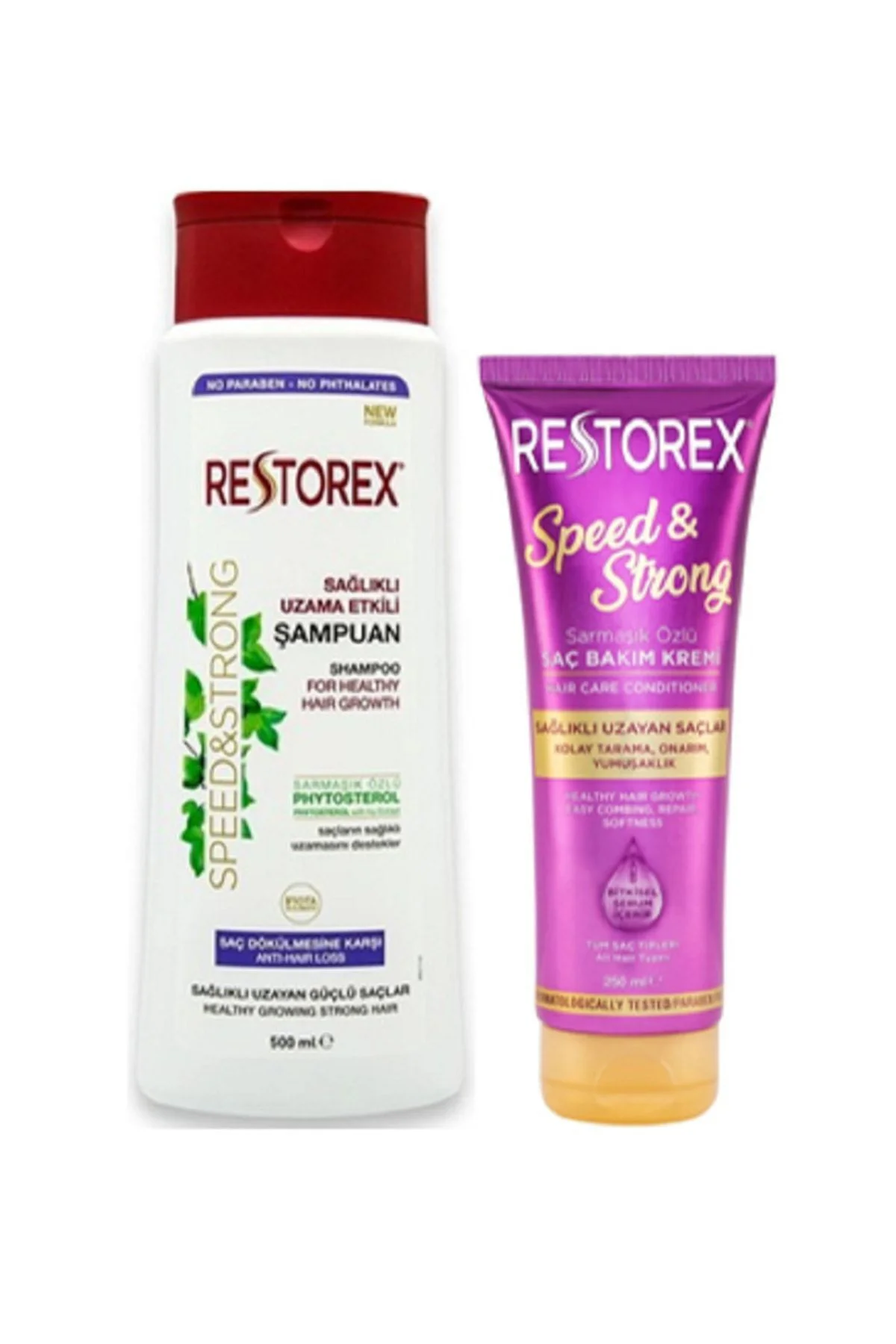 Hızlı Saç Uzatmaya Yardımcı Set: Restorex Şampuan&sağlıklı Uzama Etkili Onarıcı Saç Bakım Kremi Hızlı Saç Uzatmaya Yardımcı Set: Restorex Şampuan&sağlıklı Uzama Etkili Onarıcı Saç Bakım Kremi