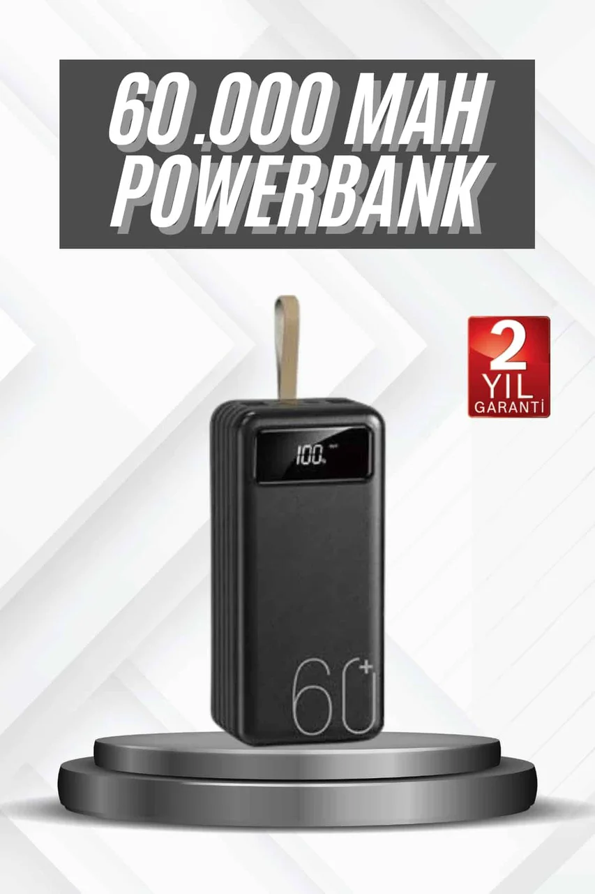 Hızlı Şarj 4 Çıkışlı Powerbank 60.000 Mah Taşınabilir Dijital Göstergeli - Lisinya Diğer