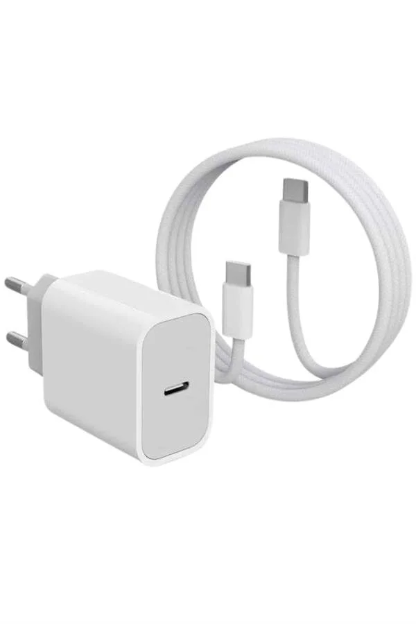 Hızlı Şarj Adaptörü - USB-C iOS Uyumlu 15/Pro/Pro Max ve Çoklu Cihaz Desteği