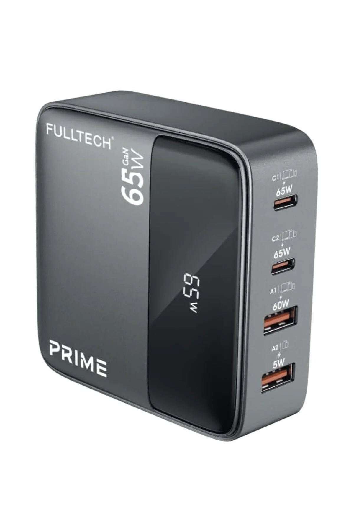 Hızlı Şarj Cihazı, 65W GaN Hızlı Şarj Adaptörü, Güç Şeridi, 2x Type-C Girişi, 2x Usb G