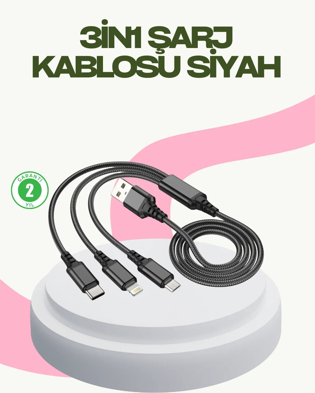 Hızlı Şarj Destekli Çoklu Şarj Kablosu – Seyahat ve Günlük Kullanım Hızlı Şarj Destekli Çoklu Şarj Kablosu – Seyahat ve Günlük Kullanım