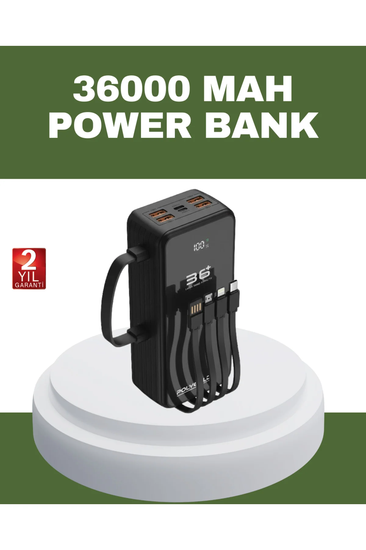 Hızlı Şarj Destekli Powerbank Tüm Cihazlarla Uyumlu