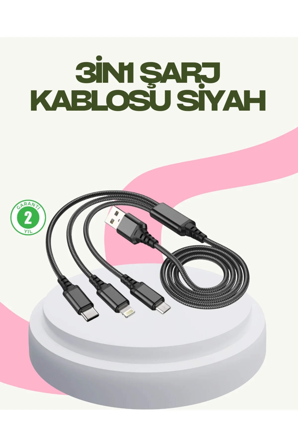 Hızlı Şarj Destekli Çoklu Şarj Kablosu – Seyahat Ve Günlük Kullanım