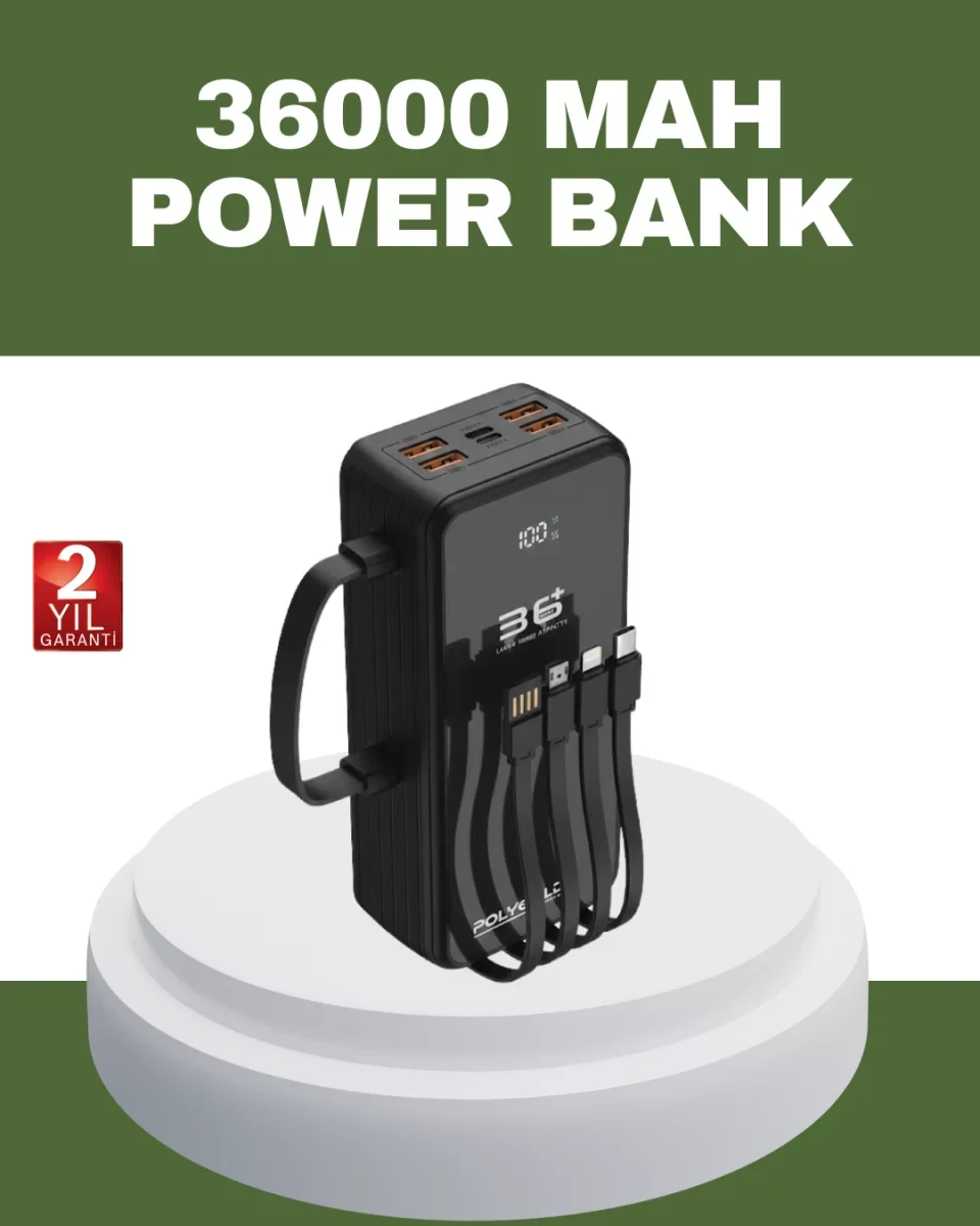 Hızlı Şarj Destekli Powerbank Tüm Cihazlarla Uyumlu - Lisinya