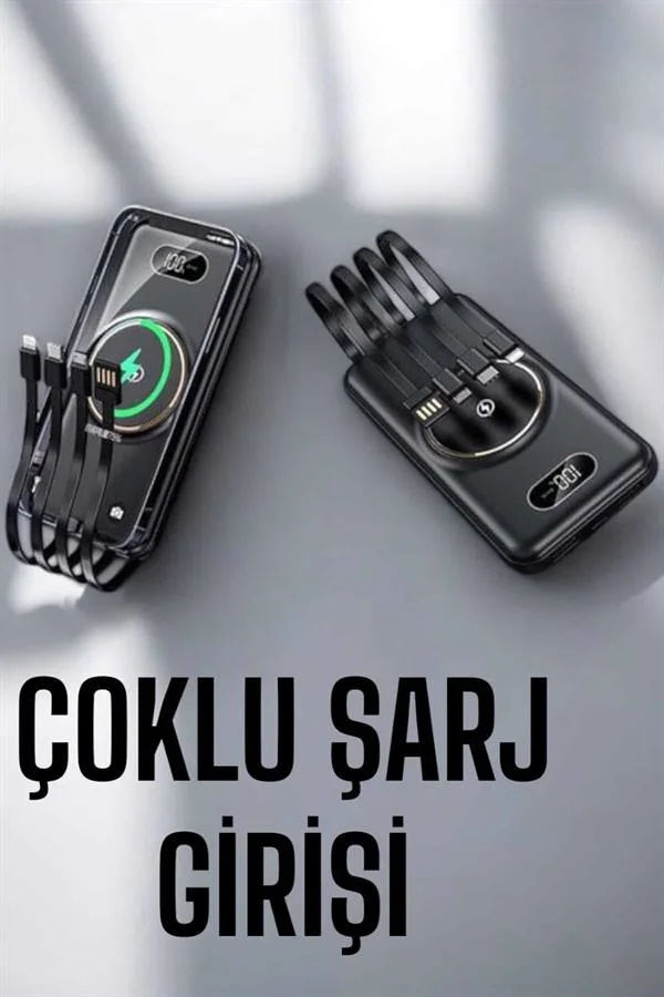 Hızlı Şarj Dijital Göstergeli Powerbankli Çoklu Şarj Özelliği Fiyatı, Yorumları ve Özellikleri