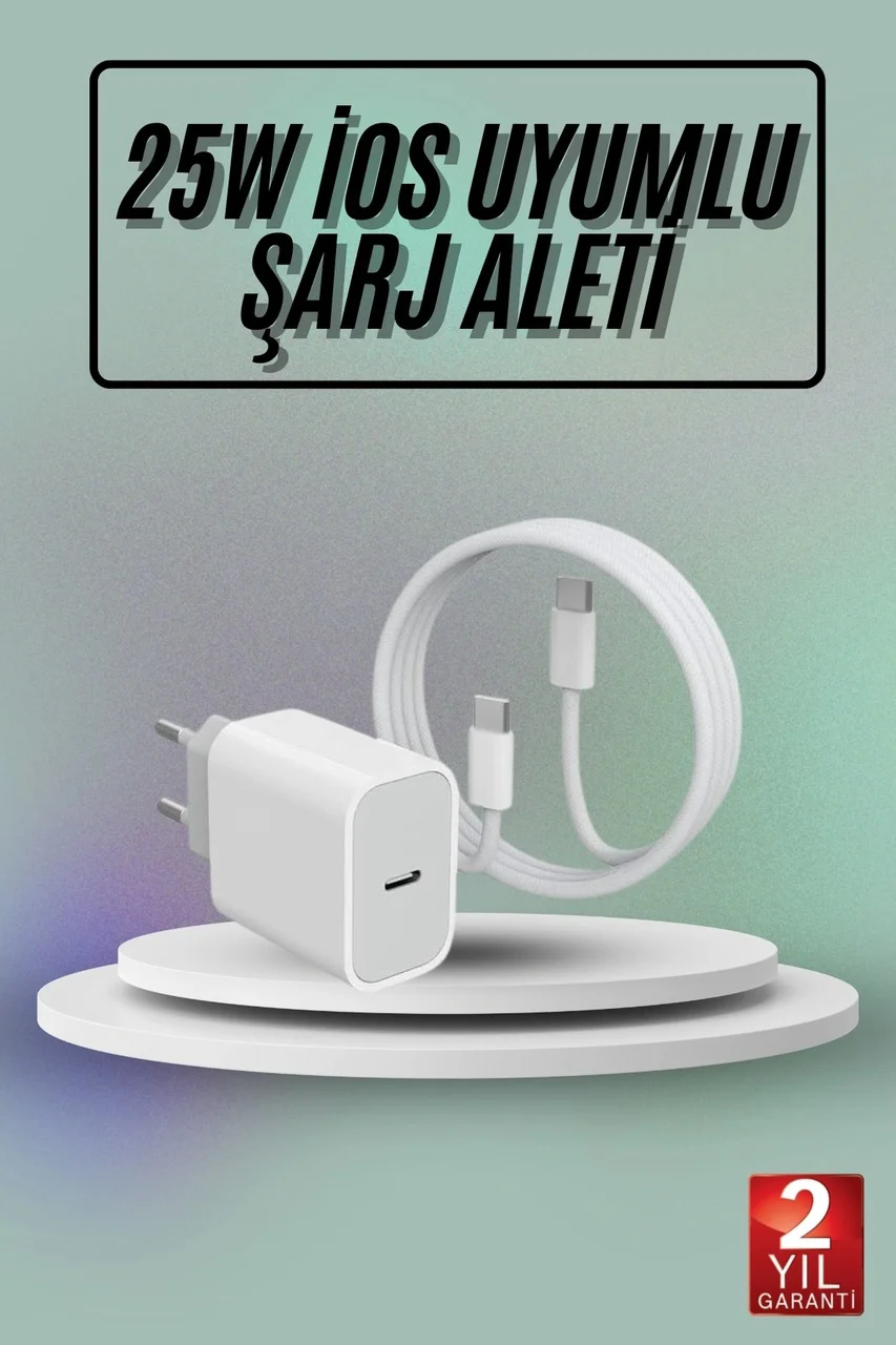 Hızlı Şarj Güç Adaptörü Şarj Aleti İos Uyumlu 15/pro/pro Max
