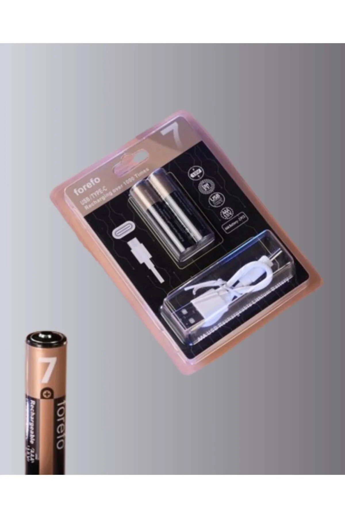 Hızlı Şarj Teknolojili Usb Şarjlı Aaa Pil – 40 Dakikada Tam Şarj
