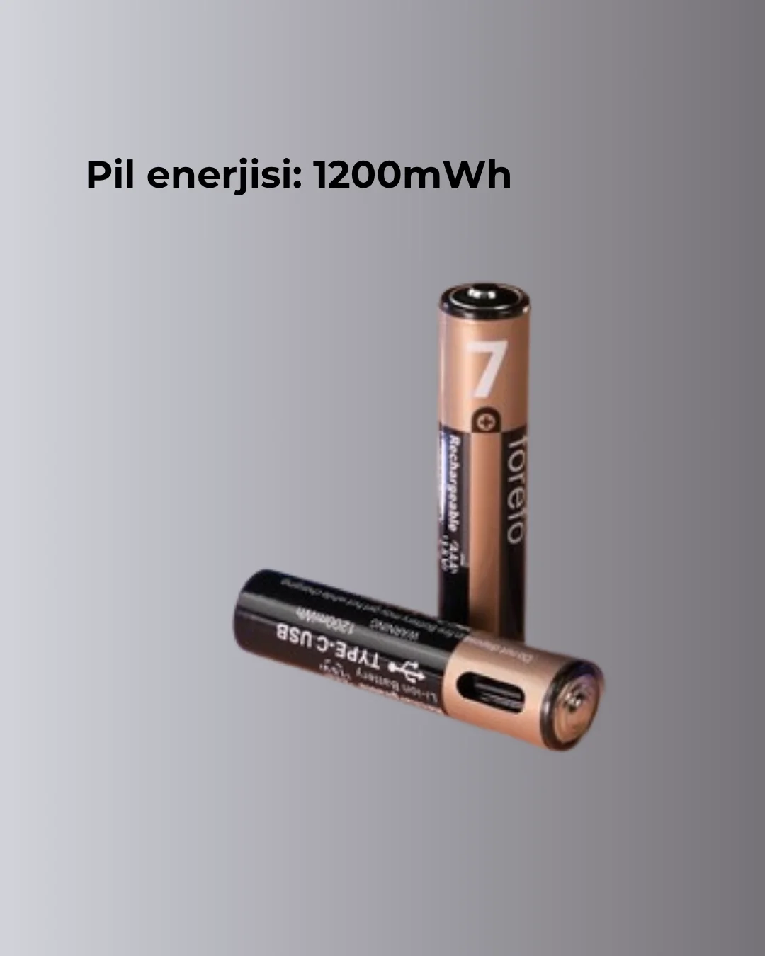 Hızlı Şarj Teknolojili USB Şarjlı AAA Pil – 40 Dakikada Tam Şarj
