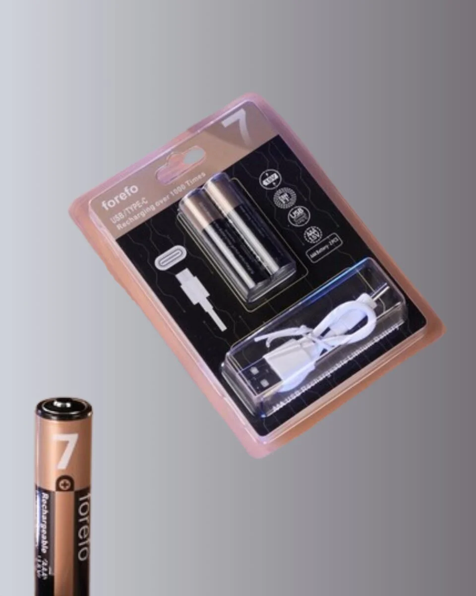 Hızlı Şarj Teknolojili USB Şarjlı AAA Pil – 40 Dakikada Tam Şarj